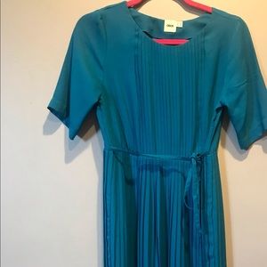 ASOS Turquoise Pleated Dress; Sz: 6